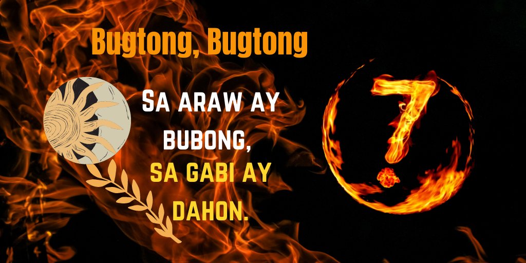 7thriddlebookph's tweet photo. Butungan Time!
Sa araw ay bubong, sa gabi ay dahon.
#bugtungan #palaisipan #pinoyriddles #pinoytrending https://t.co/X28uFCEFXH