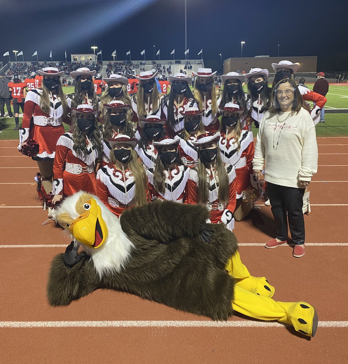 ArgyleISD's tweet photo. Eagles get big Homecoming win 48-28 over Melissa to stay undefeated!
Congratulations to the new Homecoming King Gunner St. Romaine and Queen Sydney Standifer!
#Hoco2020 #argyletx #argyleeagles #argylehighschool https://t.co/UU5xfsB0Td
