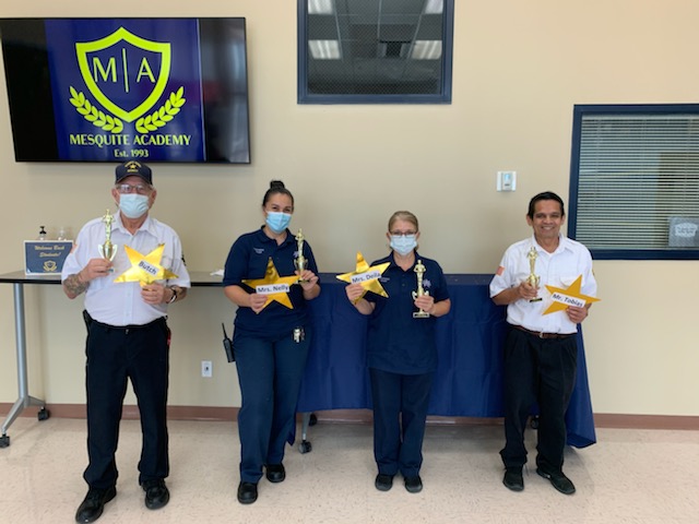 Thank you to the Mesquite Academy Staff for the kind notes,  decoration, and dinner presented to our custodians and security team.  Happy Custodian and Security Day!