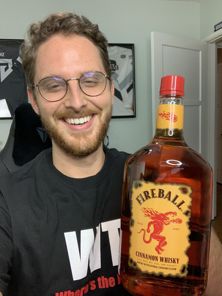 I’m here to play games and drink @FireballWhisky if you aren’t here for that GET OUT #fireballpartner Twitch.tv/Stanz