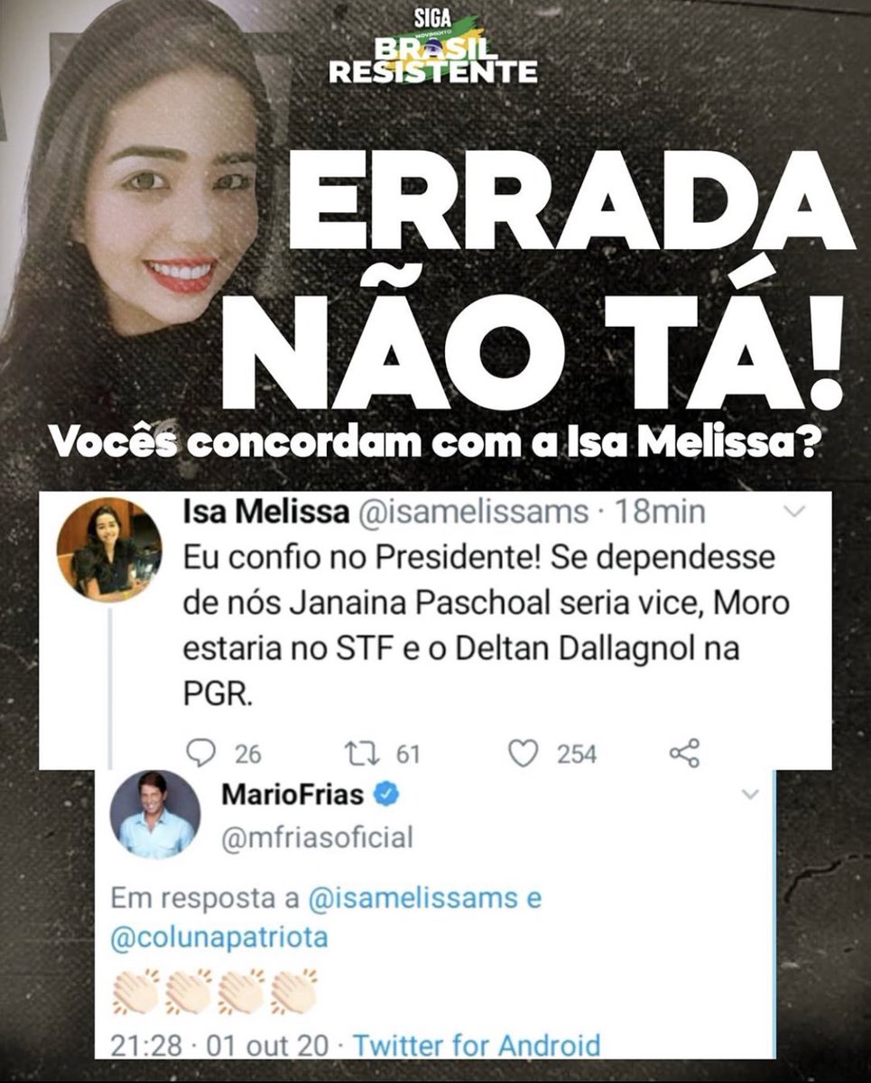 BolsonaroSP's tweet photo. Compreendo a crítica de muitos. Essa não foi a 1ª e nem será a última que uma nomeação causará discussões

Porém, assim como foi com a PGR, ex-MJ Moro, juiz de garantias (que não foi implementado) e tantos outros exemplos, no final, sempre dá certo. Eu confio no PR @jairbolsonaro https://t.co/eoiPSVCuIa