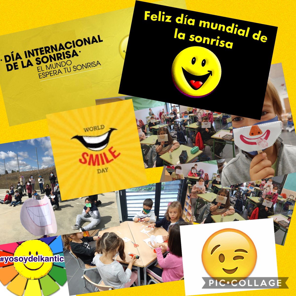 ceipkantica's tweet photo. Hoy en el cole hemos celebrado el día internacional de la sonrisa 😁 porque no dejamos de sonreír juntos #yosoydelkantica ❤️ #DiaInternacionalDeLaSonrisa @educacyl @AMPAKantica #internacionacyl #smileday2020 #SmileDay https://t.co/TTK0vwVFl5
