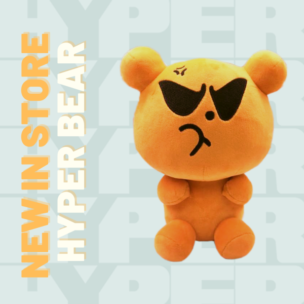 HyperApparel's tweet photo. The exclusive Hyper Bear Plushie is available now 🐻

Get yours before they're gone 😳

https://t.co/lRJdoXsuKV https://t.co/TqU9EAANVy
