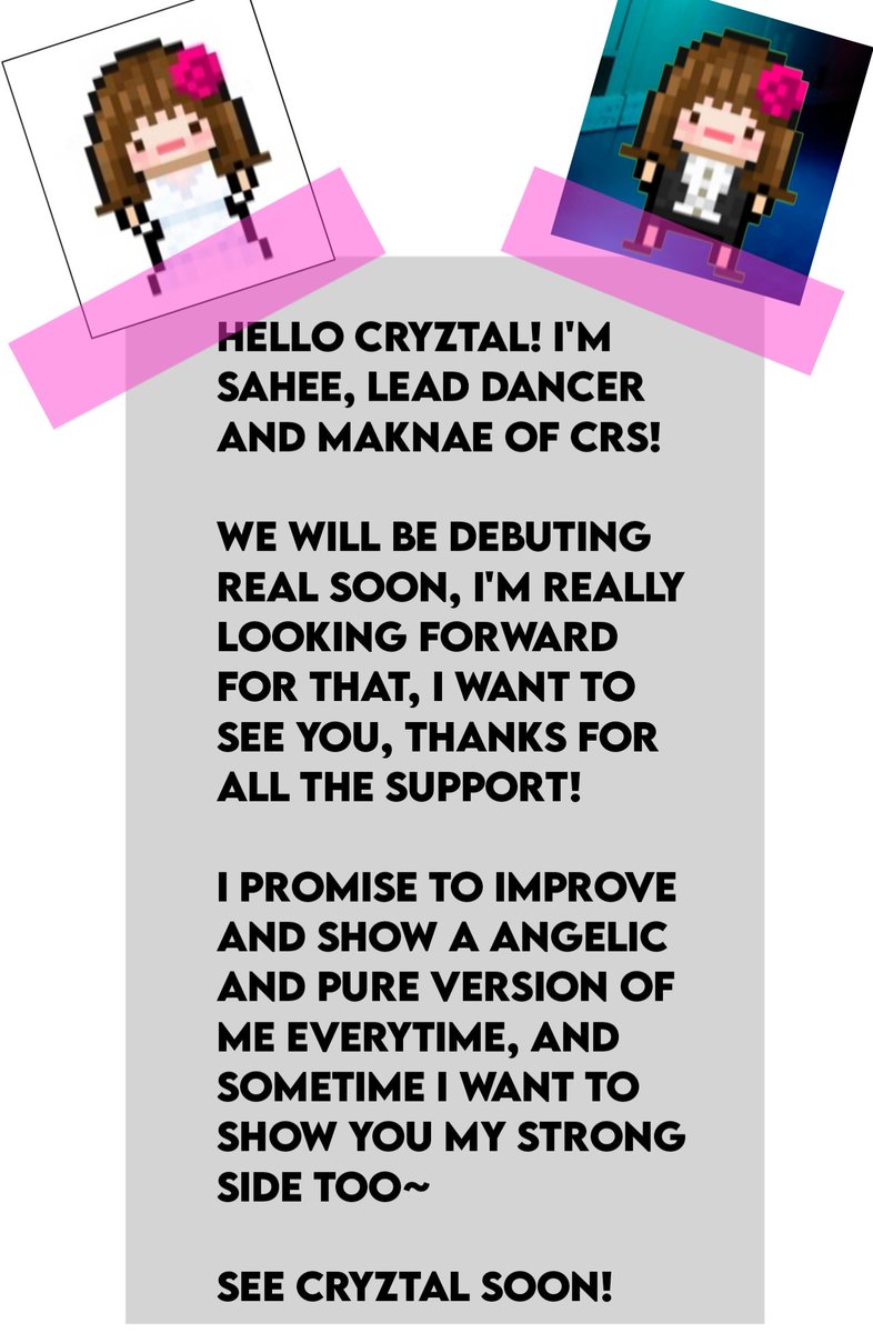 CRS_RLVEnt's tweet photo. #CRS [#SAHEE] LETTER TO CRYZTAL

#DONT_RUN COMING SOON

#RLV_ENT #MonthlyIdol https://t.co/b6MZ3l93u6