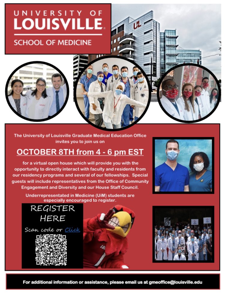 UofL Neurology (@uoflneurology) on Twitter photo Join <a href="/uoflneurology/">UofL Neurology</a> PD Dr. Adriana Palade and a few residents at the UofL SOM virtual open house on Thursday 10/8 from 4-6p EST! @NMatch2021 #Neurology #MedStudentTwitter #NeuroTwitterNetwork #Match2021 <a href="/uoflmedschool/">UofL Med School</a> Register here: nam03.safelinks.protection.outlook.com/?url=https%3A%… Join <a href="/uoflneurology/">UofL Neurology</a> PD Dr. Adriana Palade and a few residents at the UofL SOM virtual open house on Thursday 10/8 from 4-6p EST! @NMatch2021 #Neurology #MedStudentTwitter #NeuroTwitterNetwork #Match2021 <a href="/uoflmedschool/">UofL Med School</a> Register here: nam03.safelinks.protection.outlook.com/?url=https%3A%…