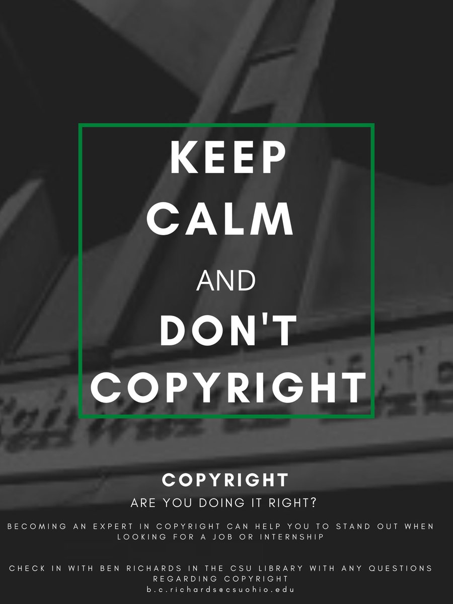 Do you really know what copyright is? Check in with Ben Richards to find out!
bit.ly/3l8ve5V
