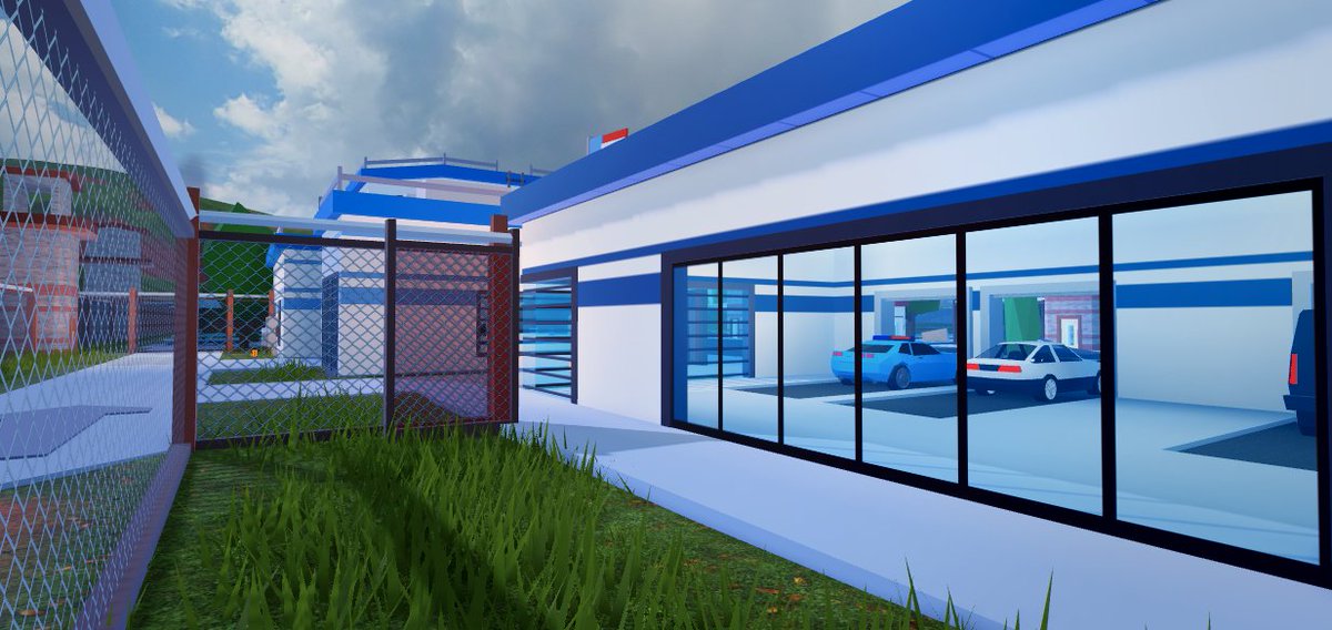 Badimo On Twitter More Jailbreak News The Visitor Center Is No More This Building Is Being Replaced By An All New Vehicle Space Designed To Serve Police And Escapees Alike - roblox badimo twitter