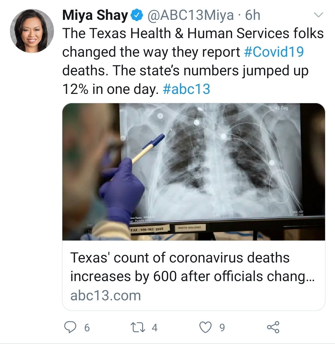 Here are several more examples of Shay hyping the Virus in her reporting.The weird thing is, I wasn't able to find a single tweet from Shay condemning that China lied about the virus or that they were responsible for the global outbreak.Hmm.. Why is that? 