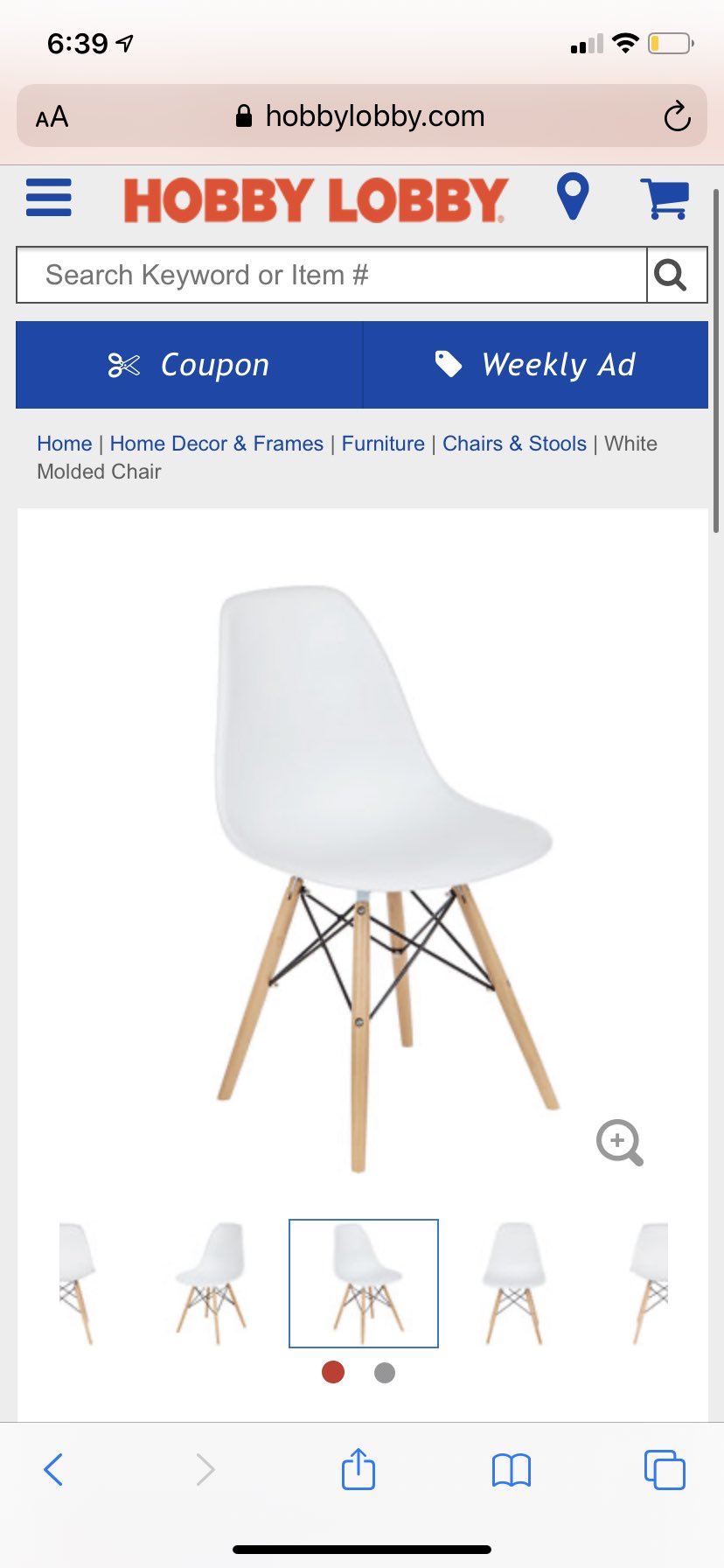 Acrylic chair hobby sale lobby