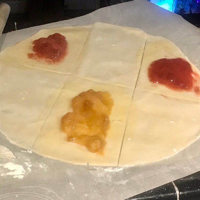 I used my homemade jams to make homemade pop tarts. They may not be pretty. But they are F&rsquo;in delicious<a href="/tag/bettycocker"class="tags"><span>#bettycocker</span></a>