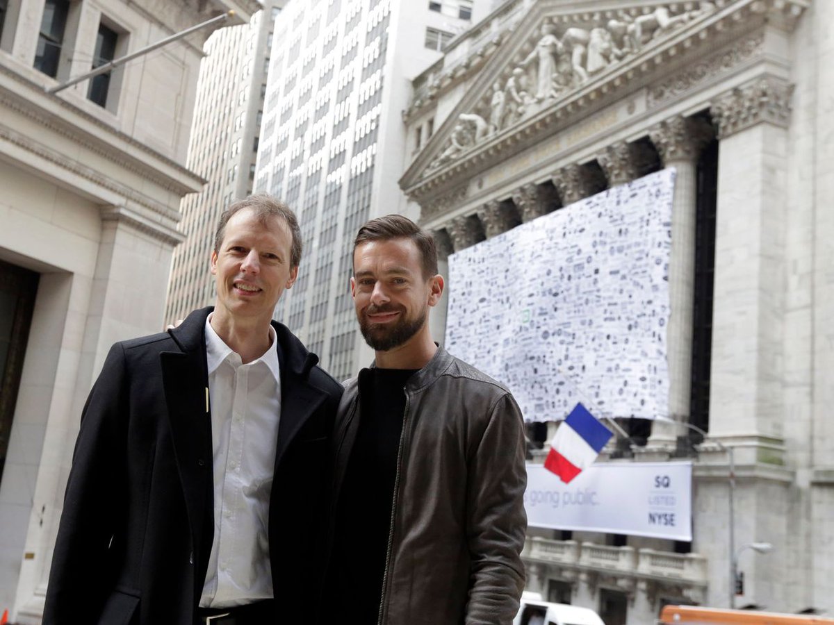 7) Jack Dorsey and Jim McKelvey cofounded Square in 2009 to create better merchant payment services.There are more than 30 million companies using their products today and the company is valued at $75 billion in the public markets.