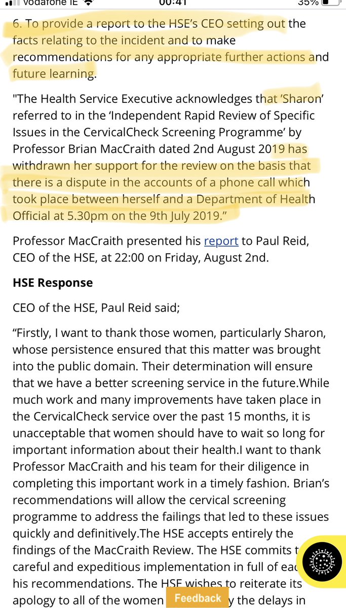 CMHaughey's tweet photo. @SButlerHughes @HSELive @muirtheimhne @DonnellyStephen @muirtheimhne #MacCraithReport
#CervicalCheck #ScreeningSavesLives https://t.co/AzN8uevPz8
