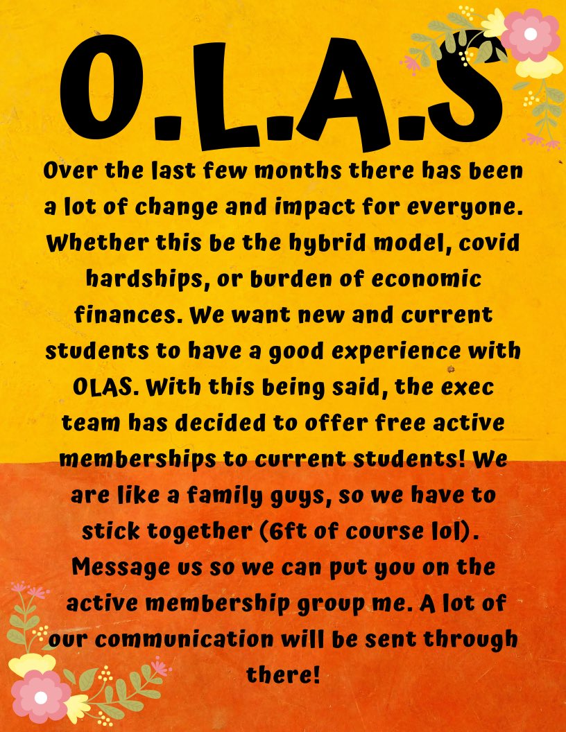 Some good news from OLAS😌!