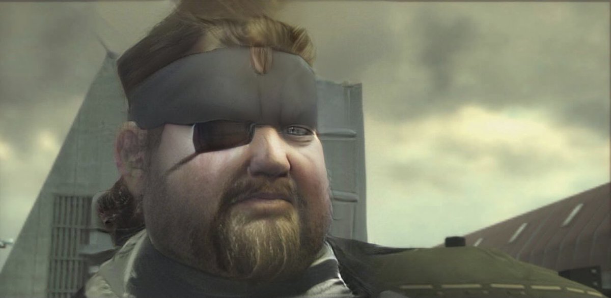 MgsOuterHaven's tweet photo. Bigger Boss #Lockdown2 #CakeEater #MetalGearSolid #MetalGearSolid3 https://t.co/6qRgwnO7Zz