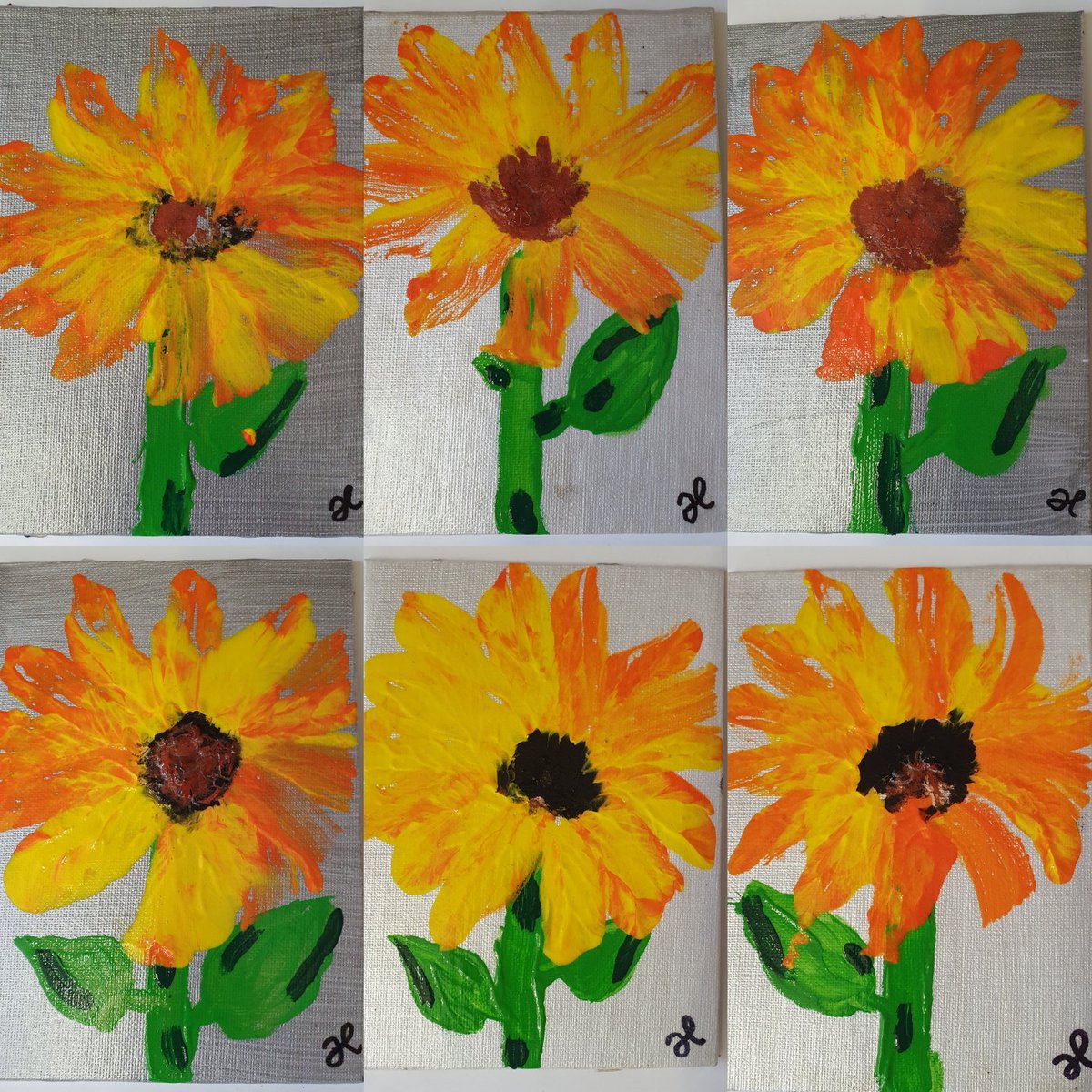 erogenousbyH's tweet photo. Some glorious Sunflower prints done by my boobs. #sunflower #affordableart #australianart #femaleartist #boobart #eroticart https://t.co/1cXGjbIpRE