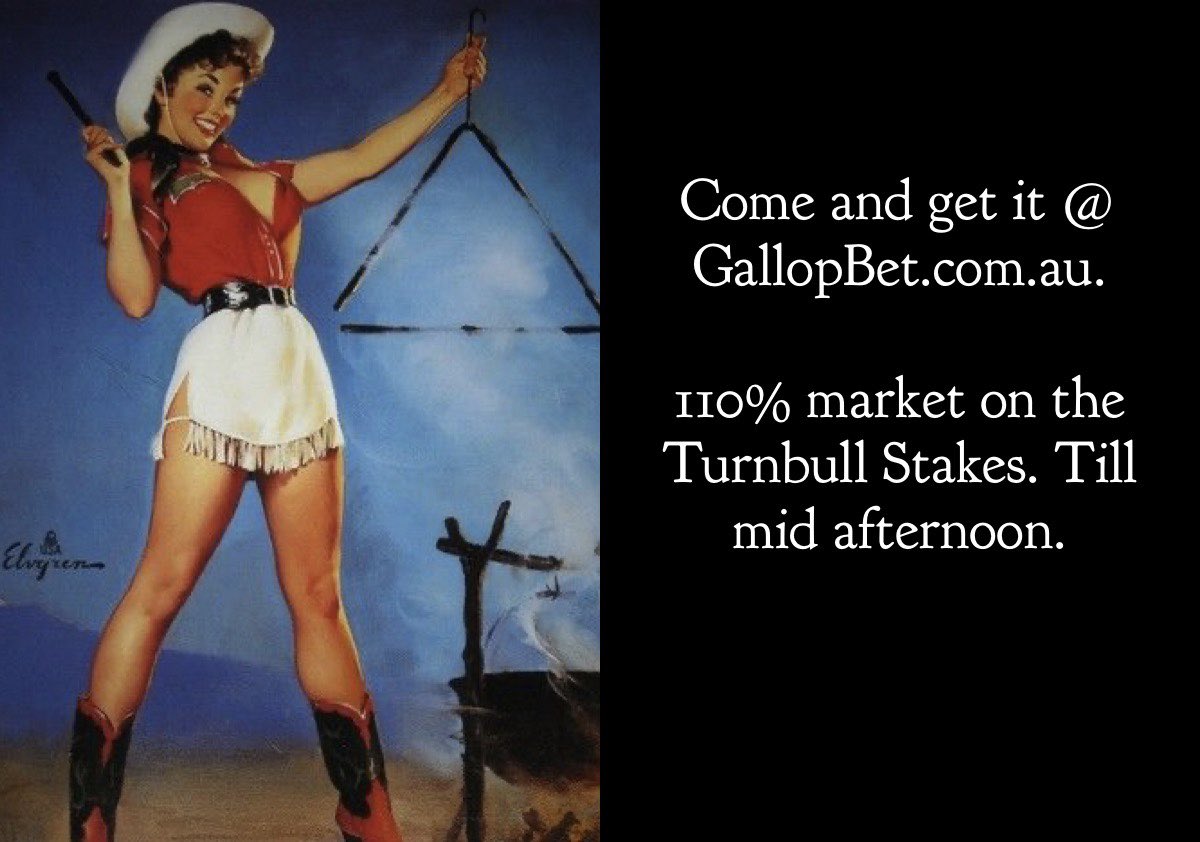 110% market on the Turnbull Stakes.