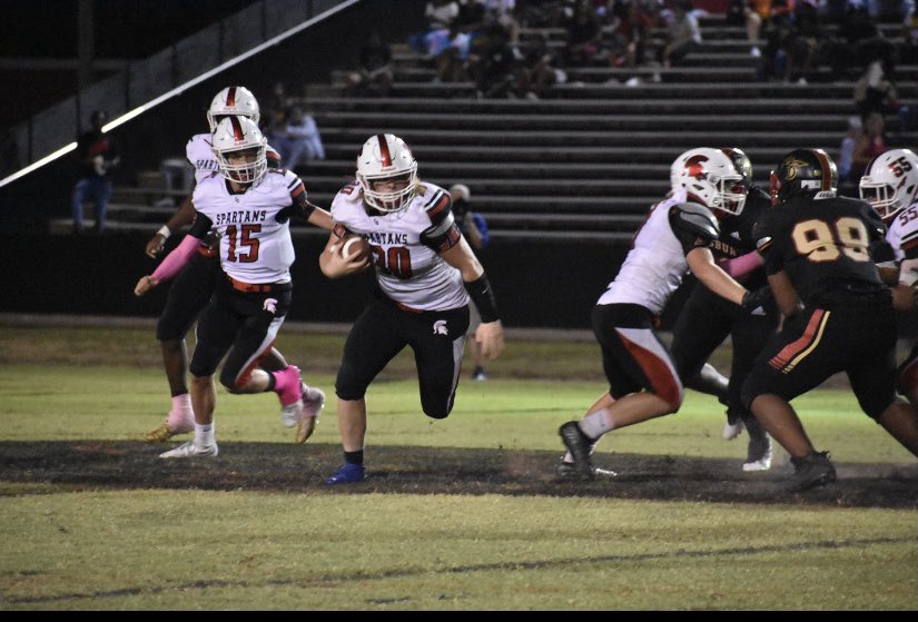 CDHSSpartanFB's tweet photo. Flashback Friday to last Fall when we took the 2AA East Champs down to the wire in a 10-0 lost. What a night! Everyone likes “W’s”, but in that lost we found our fight and went on to finish the season 3-2! #CultureisContagious #FailureBreedsSuccess https://t.co/JKfR8CJSnX
