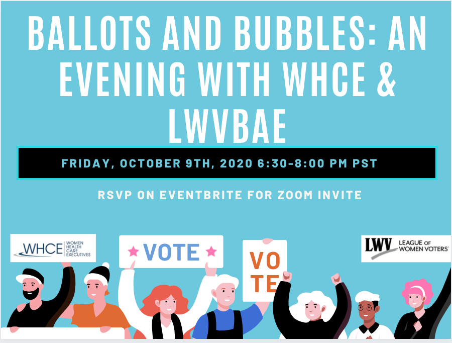 WHCESFBay's tweet photo. Join us for Ballots and Bubbles, an evening of nonpartisan voter education with WHCE and League of Women Voters - RSVP on Eventbrite here: https://t.co/hI18Bdm2S1 https://t.co/VPbm4VwLXN