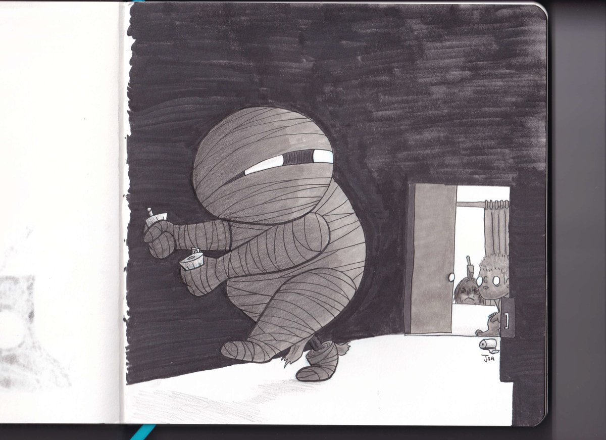 OnePieGuy's tweet photo. #October2nd - #Mummy 
.
#Awktober #Awktober2020 #onepieguy 
.
#october #octoberdrawings #octoberart #halloween
#halloweendrawings #halloweenart #spooky #drawing
#art #silly #fun #funny #cute #prompt #promptlist
#pencil #coloredpencil #marker #liner #copic #ohuhu
#prismacolor https://t.co/dUN2ucWp7H