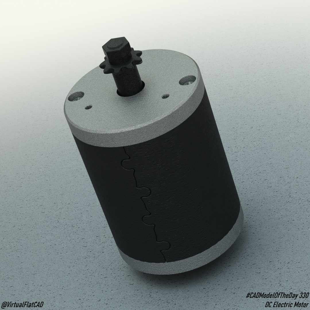 VirtualFlatCAD's tweet photo. Electric Motor. Also, I'm 1 month away until the #CADModelOfTheDay 1 year anniversary. Final Stretch! #CADModelOfTheDay 330.
.
.
#cad #3d #3dmodeling #solidworks #render #photoview360 #everyday https://t.co/o52k6r5Ihy