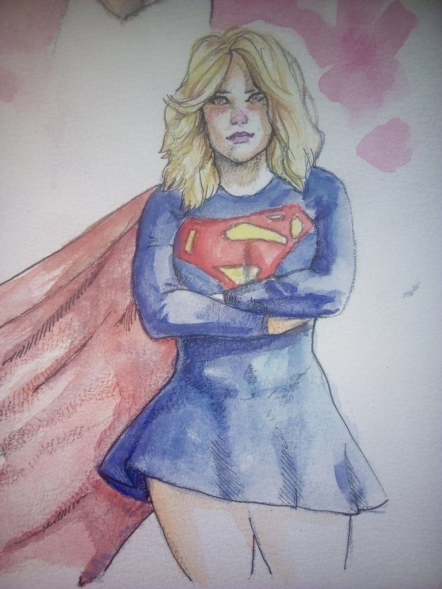Supergirl en lapices y acuarelas.
#dibujo #arte #supergirl #acuarela
#art #drawing #sketchbook #historieta
#comics #historietarevolver #dibbuk