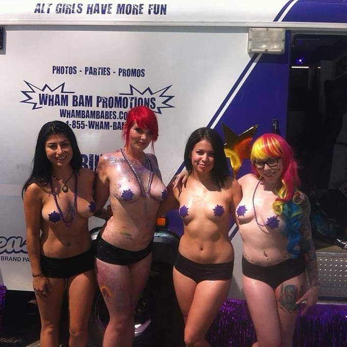 #FlashbackFriday at Van Pride with some of our girls sporting @Pastease! Just you wait to see what's