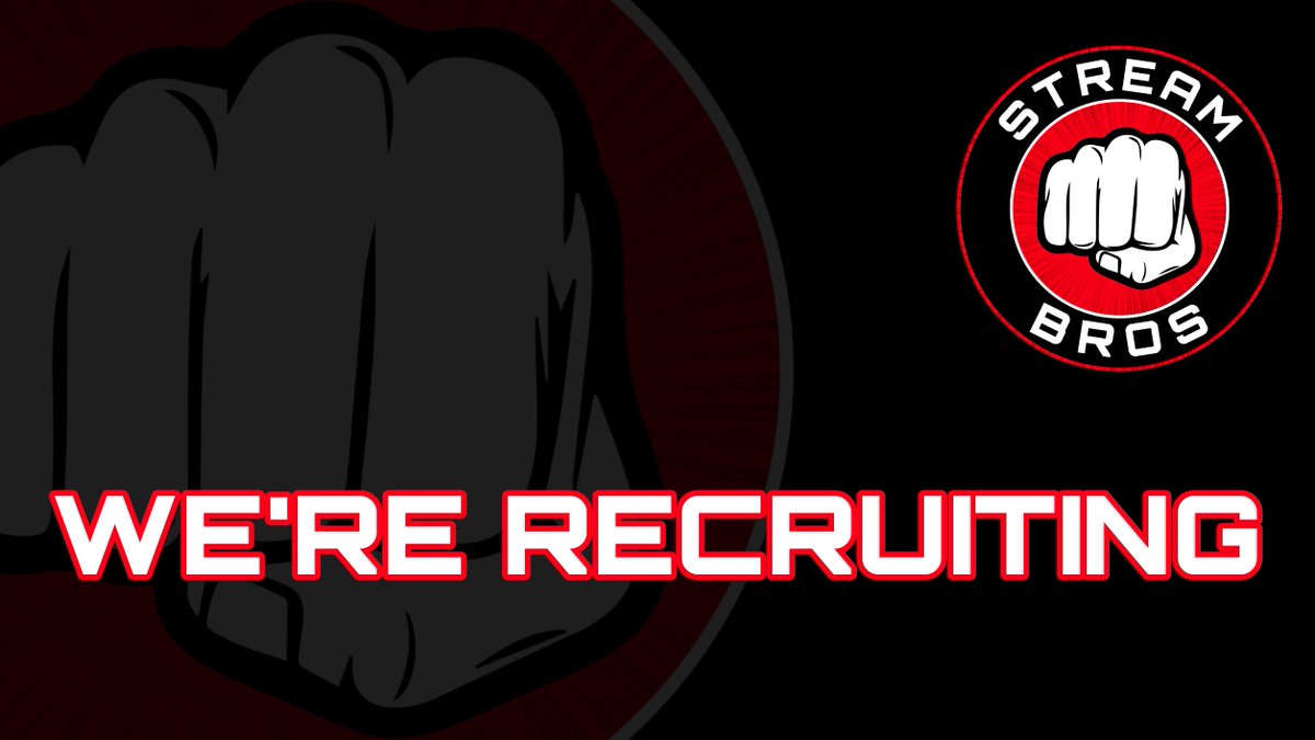StreamBrosGG's tweet image. Hey, we are a new stream team and we're looking for #Streamers to join us. Benefits are:

- A supportive network of people who all want to help each other grow
- Graphics
- Stream help
- Team events

Interested? slide into our DMs

#TwitchStreamers
#SupportSmallStreamers