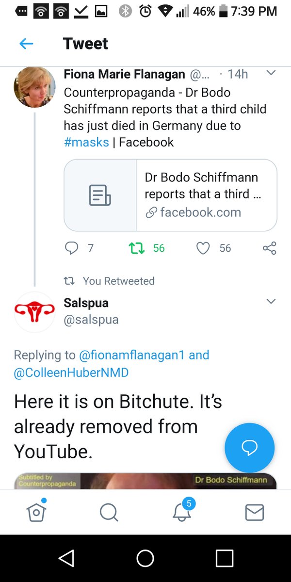 Credit goes to both of these people for finding the video. @salspua  @fionamflanagan1 The doctor has more videos on bitchute. YouTube removed his videos.