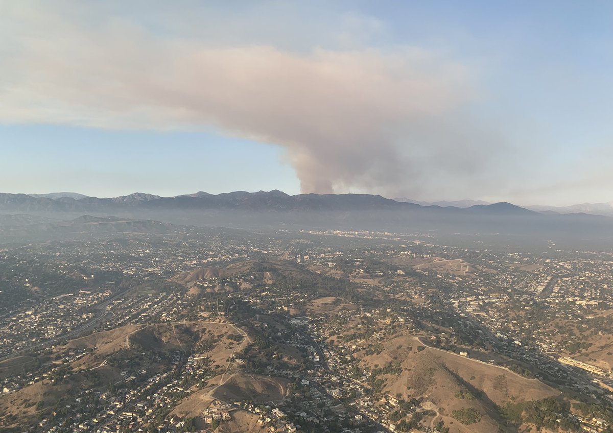 Another look at the #BobcatFire flare up.  @KNX1070 @FondoKNXTraffic