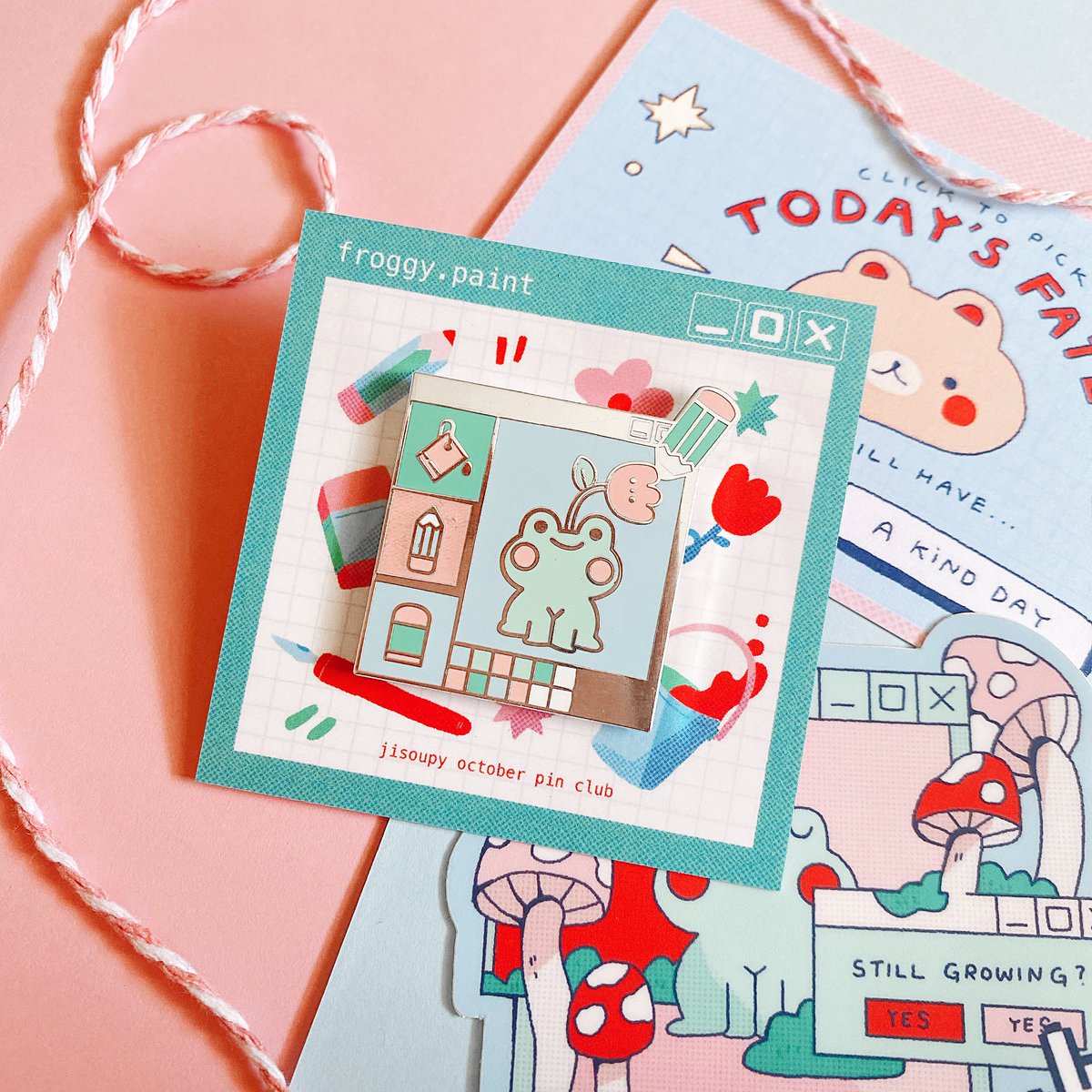 jisoupy's tweet photo. launched a pin club this month n i'm so excited!!! sign up anytime in october for this lil buddy 🌷 https://t.co/cV1e349j8Q https://t.co/gzlxdGdHxh
