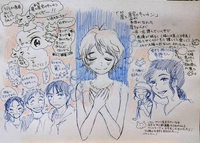 そして「星と星空のキッチン」も描きました。いや～繊細な絵だ!私ガサツだから手がガッ!っていきそうなのを抑えました 