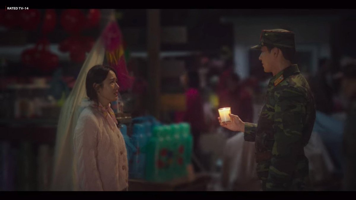Episode 4: The scented candle scene. This one explains itself. When Se-ri is drowning in memories of her past abandonment, RJH comes and finds her with a candle. He gives her a way out of the darkness.