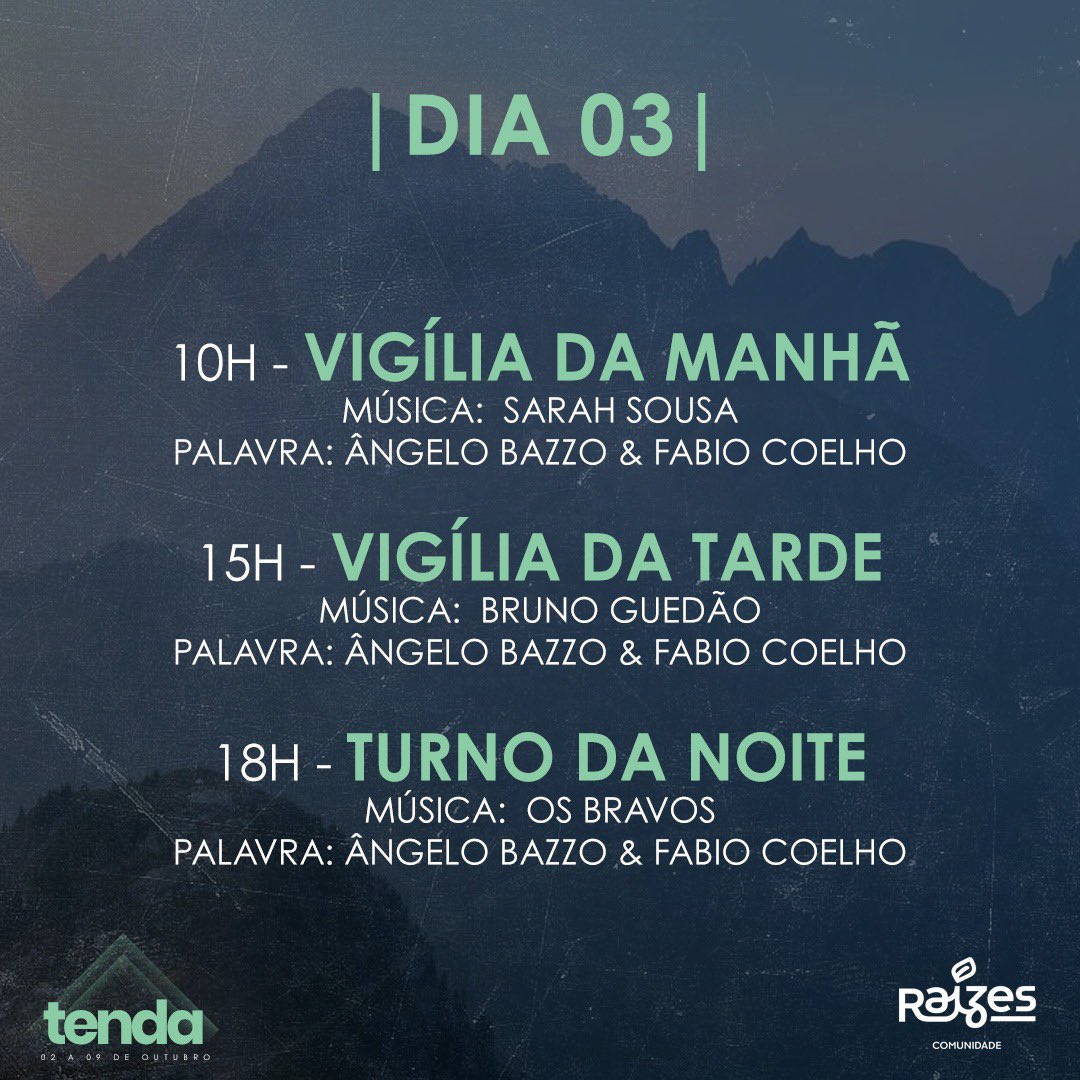 comraizes's tweet photo. Hoje a noite foi incrível e maravilhosa! Não há nada mais desejável do que a Presença de Deus!
Esteja conosco amanhã! Fiquem atentos aos horários! ❤️
@fabioap4 @angelobazzo https://t.co/0X9WQL5IgZ