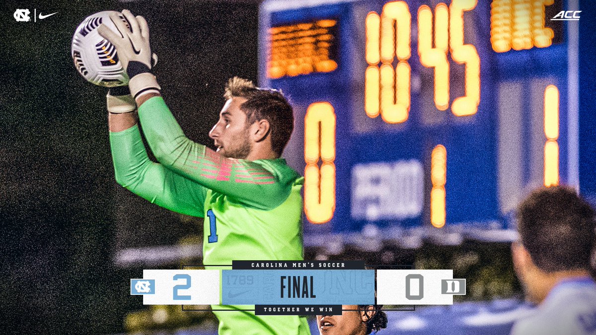 A Tar Heel victory to start the season! Carolina wins, 2-0, at Duke behind a strong performance by Alec Smir.

#GoHeels