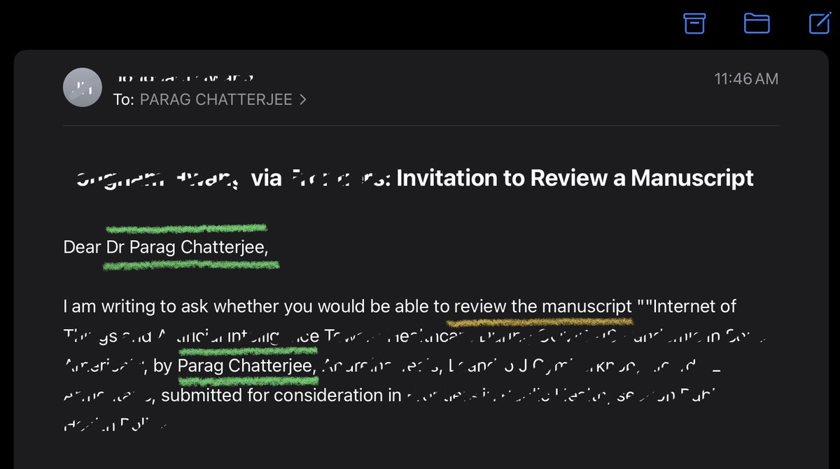 #FridayNightTales

I've reached that stage of life when my own #paper comes to me for #review 🤦‍♂️🤦‍♂️🤦‍♂️🤣🤣🤣

<a href="/AcademicChatter/">Academic Chatter™</a> <a href="/firstphdchat/">#phdchat</a> #AcademicChatter 
P.S. Obviously going to decline for Conflict of Interest 😬