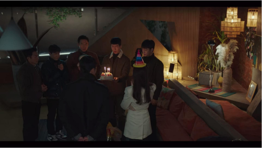 Episode 13: But RJH is there! He reminds her that every year, he will be happy that she's still alive. His love for her brings light to the dark sea in her heart. And then, not just one candle, but many! For all the people in her life who care about her, RJH and the ducklings.