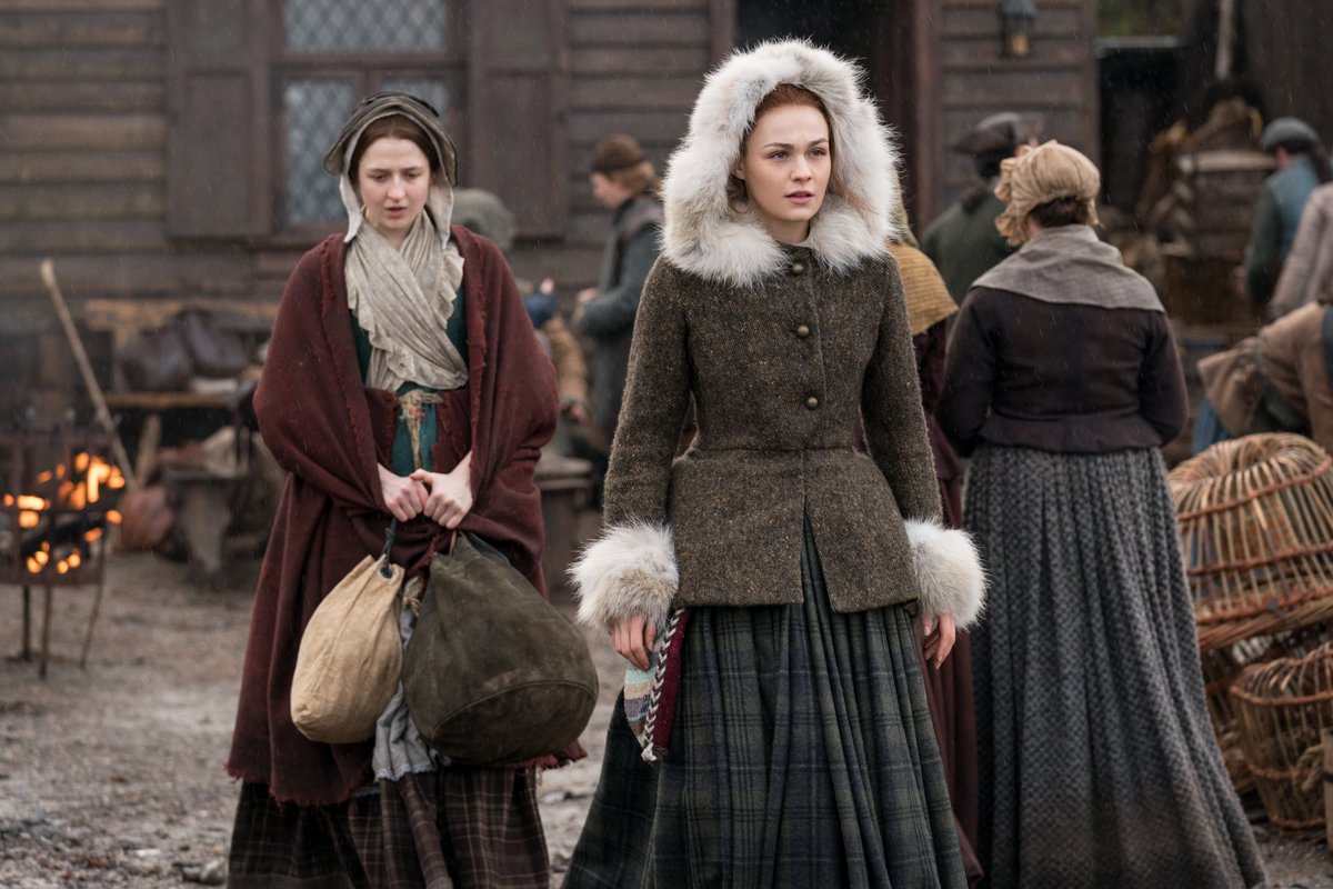 SEASON 4: While we first became enamored with the fur-lined coat back in Season 1, we truly love that Bree gets a hold of it so many years later. We also love the women of the Ridge in pants.