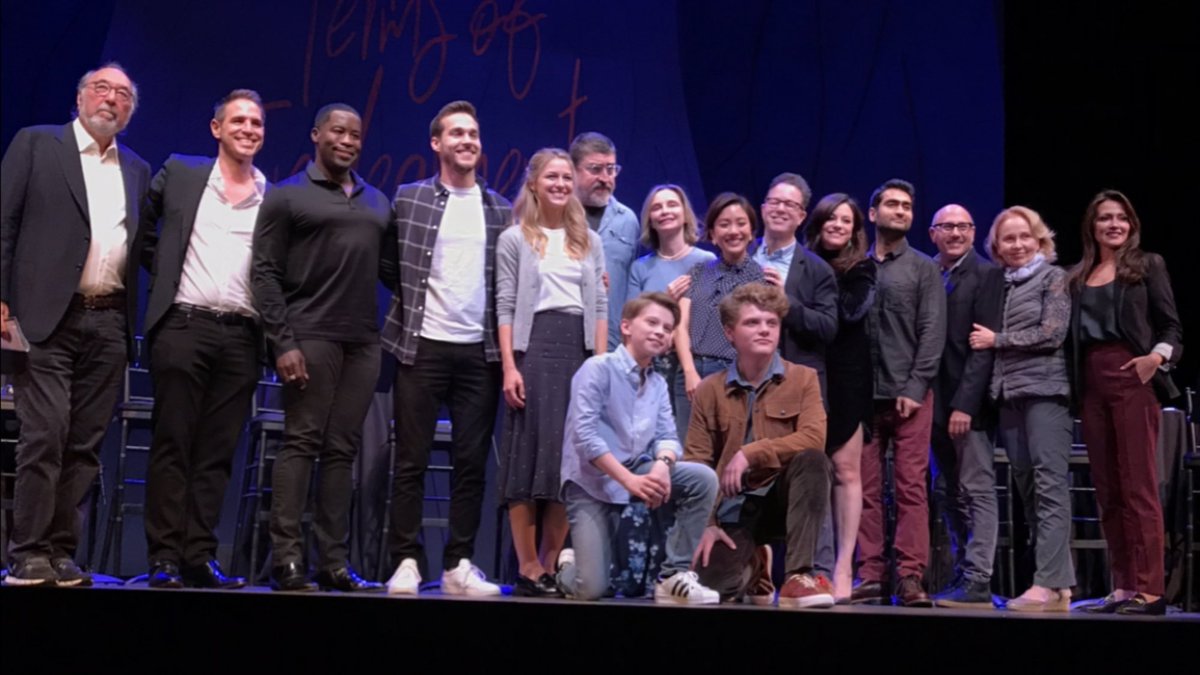 ethanjonesactor's tweet photo. 2 yrs since live play reading #termsofendearment @GeffenPlayhouse dream job #jameslbrooks #gregberlanti #danielbeaty #chriswood #melissabenoist #alfredmolina #calistaflockhart #constancewu #gordingreenberg #jessicaquellar #kumailnanjiani #williegarson #kateburton #italiaricci https://t.co/qkzkKsfQb5