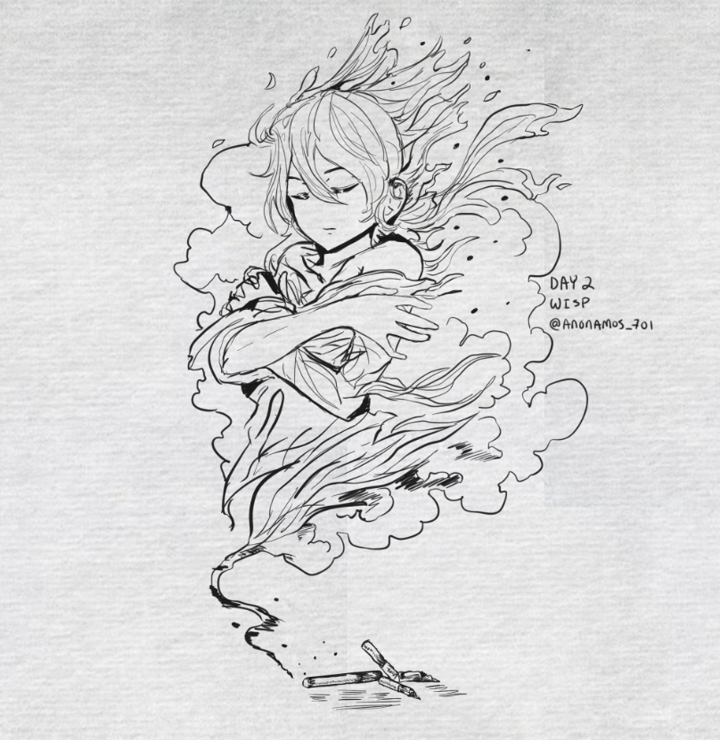 Day 2 Wisp #Inktober 