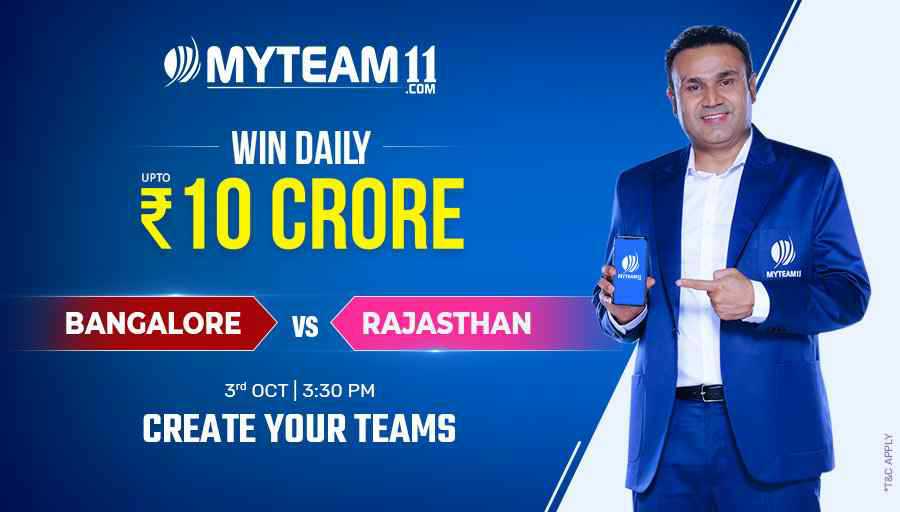 kaka_thefire's tweet photo. I'm ready with my teams, are you ready with yours? Join me for Bangalore vs Rajasthan on https://t.co/vGLveLHKcf &amp; WIN BIG. #IndiaKiApniFantasyApp #MyTeam11 https://t.co/lK6eOEXtVq