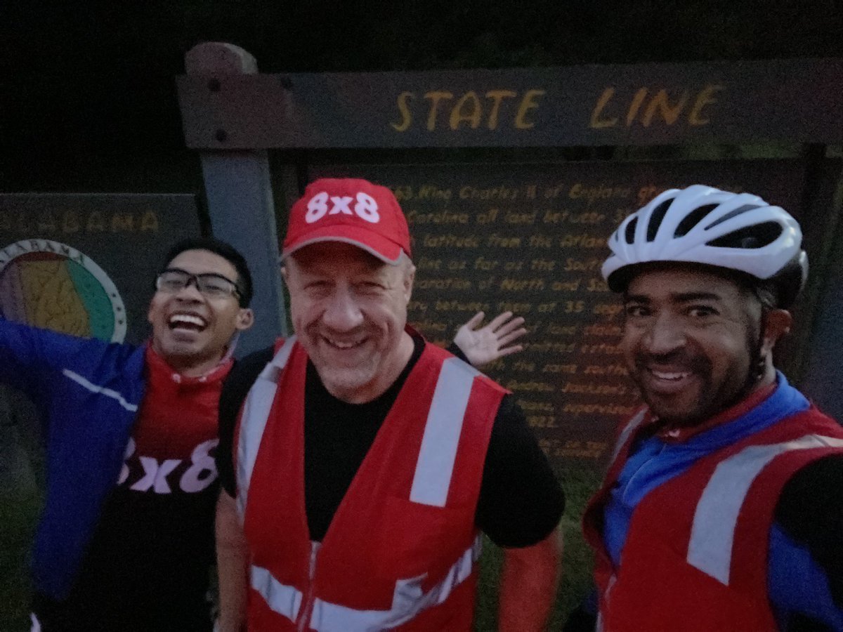 JDSavvy's tweet photo. #Team8x8 crosses #TN #AL state line! #NT444 #ConnectEverywhere .@8x8 https://t.co/VkBWxSHBSm