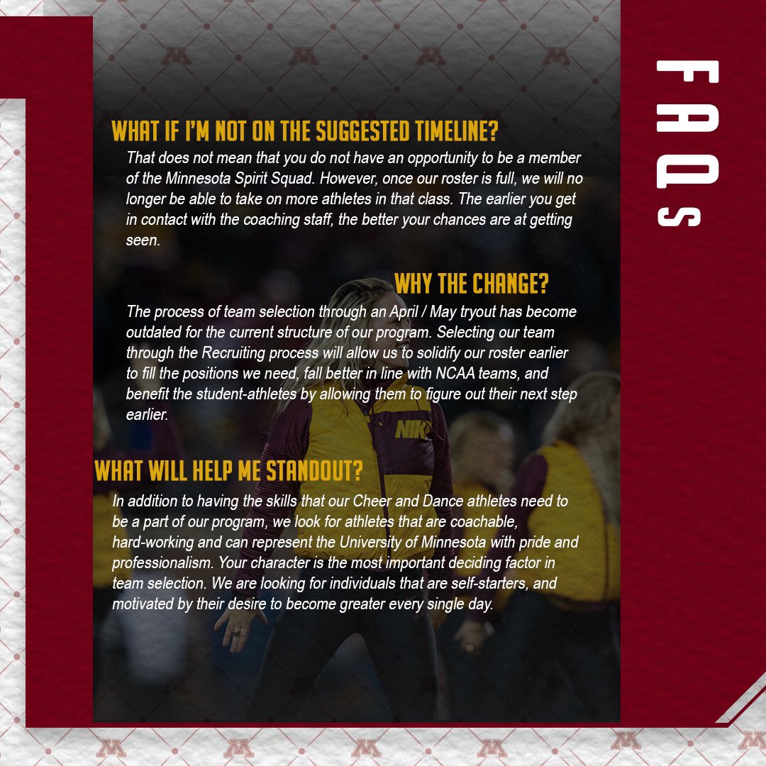 ⚠️ Attention future Gophers ⚠️ Tune in to our Instagram Story Monday as we answer questions about this change!