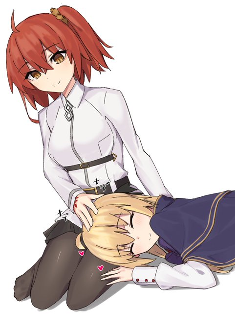 長く苦しい周回のご褒美、それは友達の膝枕 