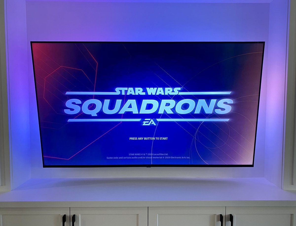 Dapper_Tux's tweet image. Weekend plans are set with the #HisenseQLED 65Q8G + Philips Hue Play gradient light-strip 🤯 

Add in #Crash4 + #StarWarsSquadron this is #gaming at it’s peak!