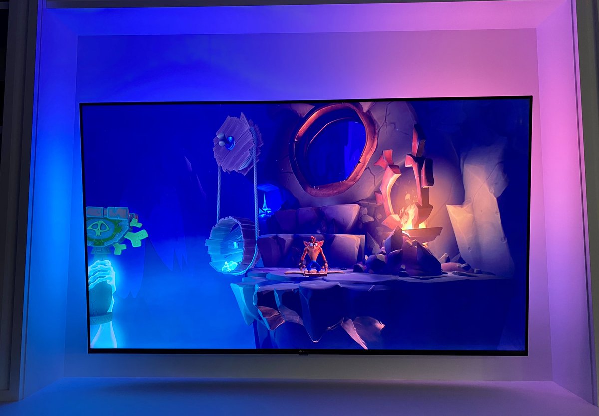Dapper_Tux's tweet image. Weekend plans are set with the #HisenseQLED 65Q8G + Philips Hue Play gradient light-strip 🤯 

Add in #Crash4 + #StarWarsSquadron this is #gaming at it’s peak!