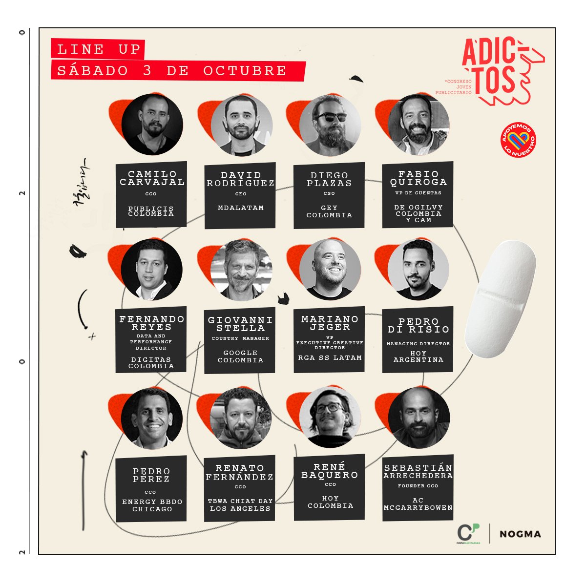 Saber es Sabor... Y nada mejor que #ElSaborDeLosQueSaben.

Mañana segundo día con una sobredosis de experiencia y talento. Los espero pues... #SobredosisDeIdeas 😎👍🏻🚀

<a href="/CongresoAdictos/">congresoadictos</a> <a href="/NogmaCol/">NOGMA - Escuela de Creatividad</a> @copublicitarias