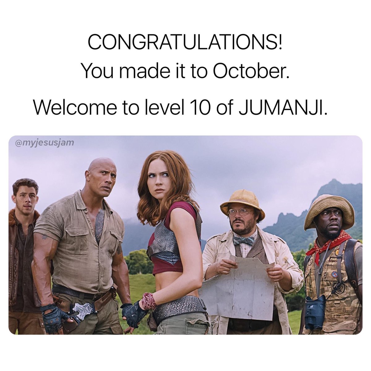 oceanjess21's tweet photo. #noshit #wevereachedlevel10 #welcometooctober #pleasebehave #actlikeyouhavesomesense #weneedbetter #jumanji #letthismonthbegood #lettherestoftheyearbegood https://t.co/VFmKfOnM9K