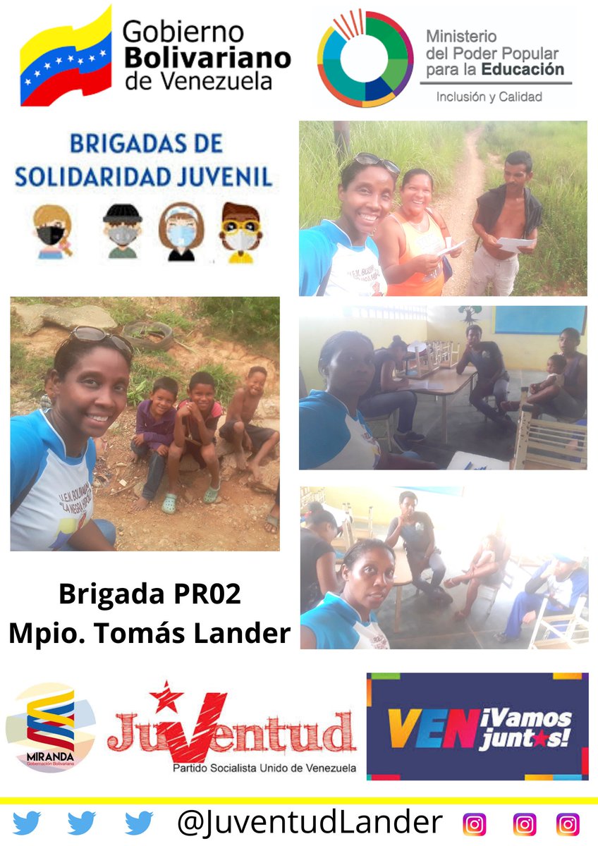 JuventudLander's tweet photo. #ChavismoResistenciaYLealtad  Juventud Solidaria - la brigada juvenil del G. C. PR 02 (Zona Rural)... Se reunieron con la directora de la Escuela Negra Hipolita Elides Sojo, para realizar actividades de recuperación de la institucion. @NicolasMaduro @HectoRodriguez @genkerve https://t.co/jMjw2Ne4R4