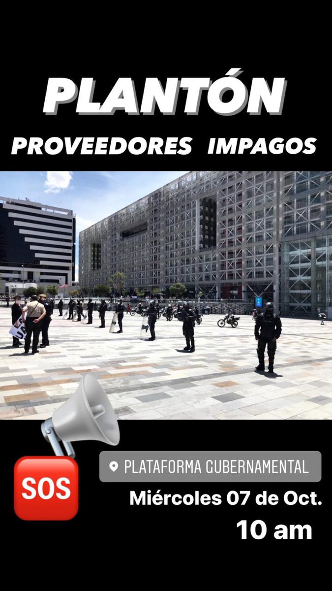ProveedoresI's tweet photo. #proveedoresimpagos #Quito #proveedores #Ecuador #SOSempresas #SOSnosestanquebrando #SOSecuador #pago #proveedoresimpagos https://t.co/QqYra8Q4Td