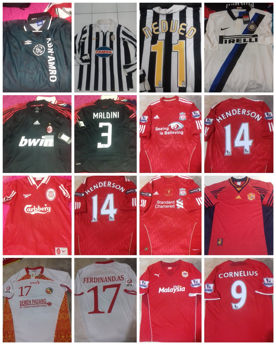 #Jersey4sale
Ajax L 600
Nedved P2R M 600
Inter L bnwt 600
Maldini XL bnwt 600
Hendo M &amp; L <a href="/300/">300 Entertainment</a>
LFC 1996 34/36 fit S 500
Spain 1998 M 400
Ferdinand XL 250
Cardiff L 250
Wa 08990175666 <a href="/HatrickJersey/">HatrickJersey</a> <a href="/NangorianSports/">ig: nangoriansports | 🇮🇩🍉</a> <a href="/BJersey23/">BH23</a> <a href="/DjoeraganJrsy/">Djoeragan Jersey</a> <a href="/jerseymalang_/">callmeSUHE</a> <a href="/R_EStore/">Rieff Store</a> <a href="/kainbolaa/">Kain Bolaa</a>